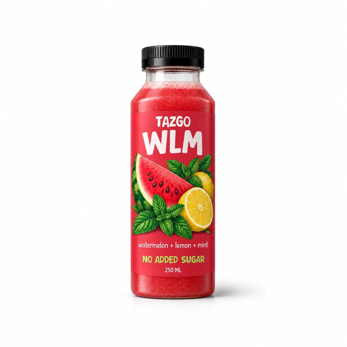 Tazgo watermelon lemon mint pressed juice, 250 ml bottle