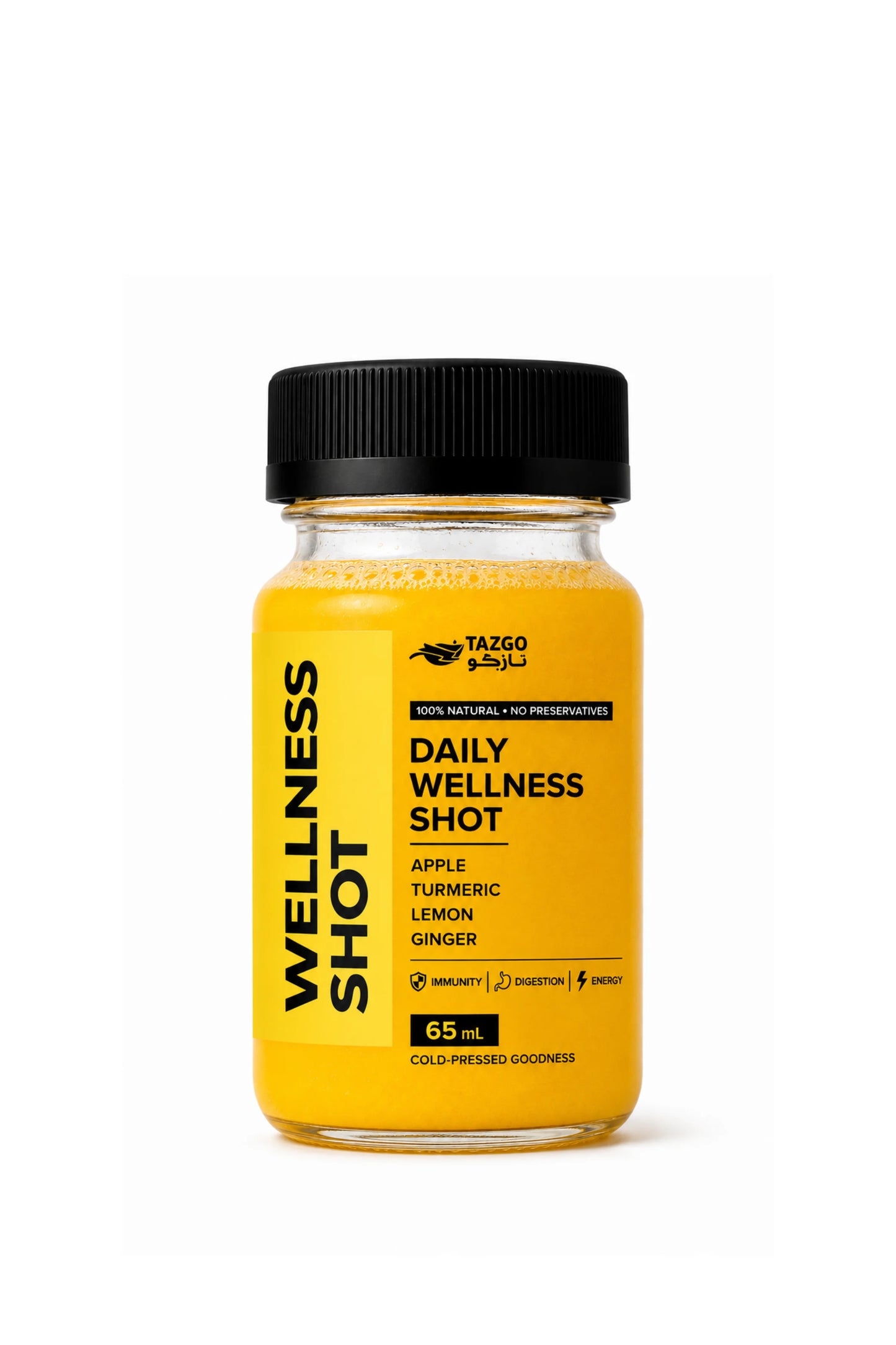 Apple Turmeric Lemon Ginger Wellness Shot